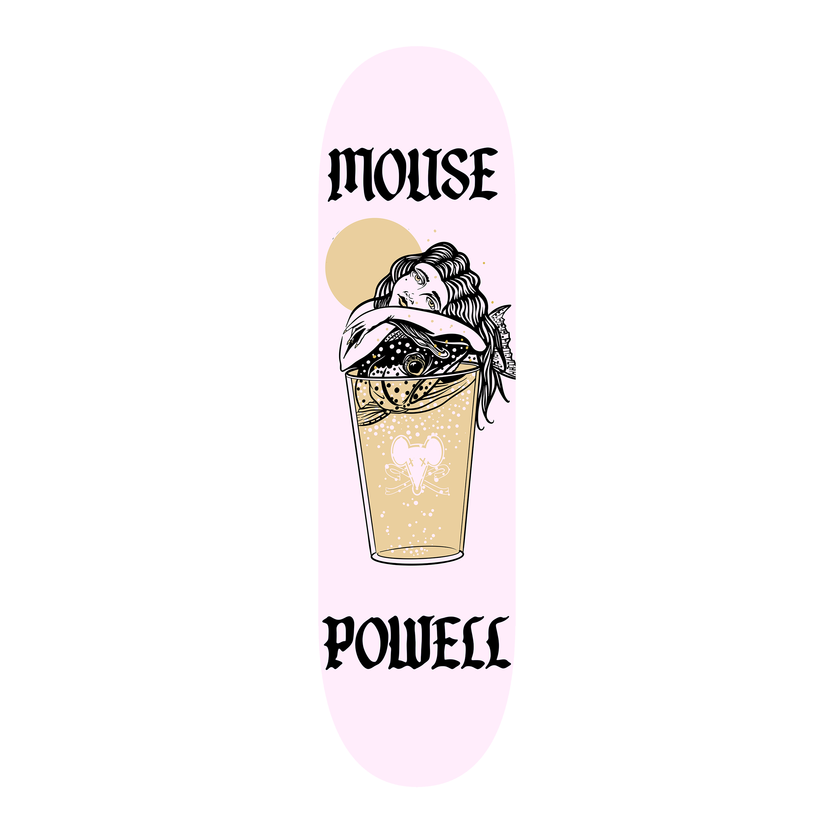 Lady Fish Skateboard Deck – Mouse Powell